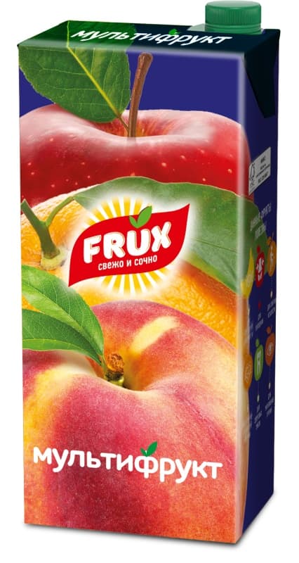 Напиток сокосодержащий Мультифрукт FRUX, 1л