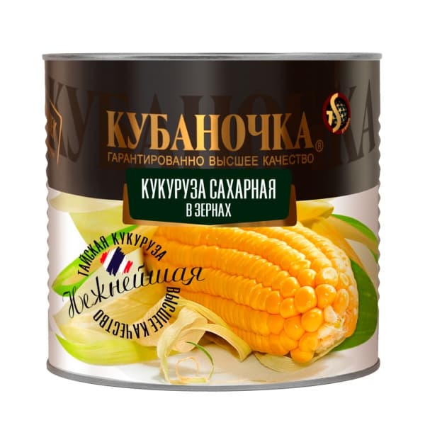 Кукуруза сахарная в зёрнах КУБАНОЧКА 400г ж/б
