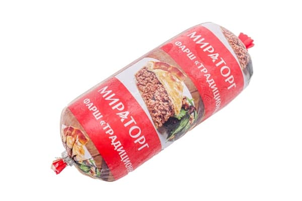 Фарш свиной Традиционный замороженный Мираторг, 500 г