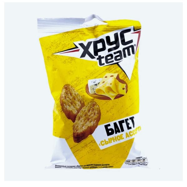 Багет Хрустим Сырное Ассорти 60г
