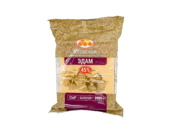 Сыр Эдам 45% Юговской, 200 гр.