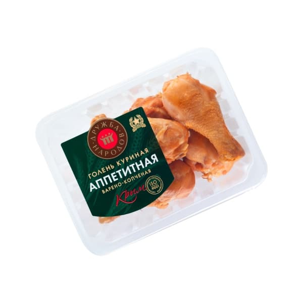 Голень куриная варено-копченая Аппетитная Дружба Народов, 500г