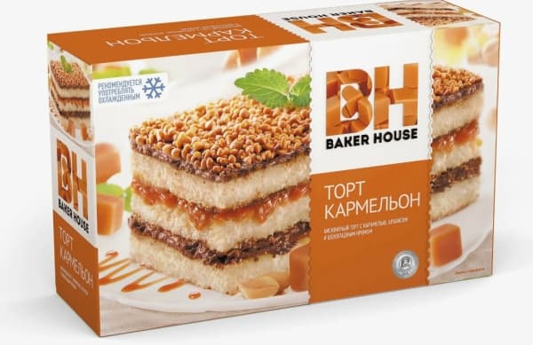 Торт бисквитный Кармельон Baker House, 350г