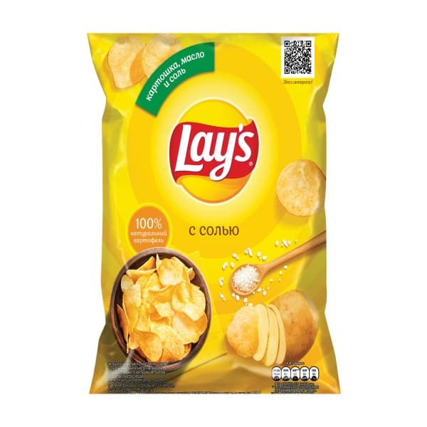 Чипсы картофельные Lays с Солью 140г