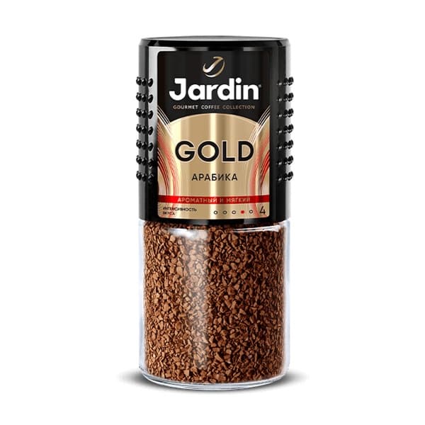 Кофе растворимый сублимированный ЖАРДИН Gold, 95г ст/б
