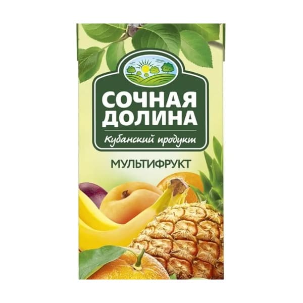 Мультифруктовый сокосодержащий напиток Сочная Долина 0,95л.