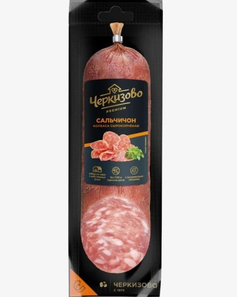 Колбаса сырокопченая Сальчичон Черкизово Премиум, 300гр 