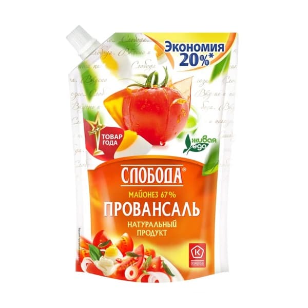Майонез Провансаль 67% Слобода 800мл д/п