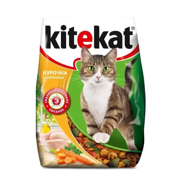 Корм сухой для кошек Курочка аппетитная Kitekat, 350г