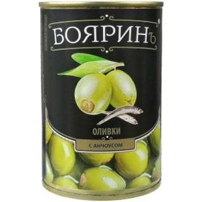 Оливки с анчоусом Бояринъ 300 мл ж/б 