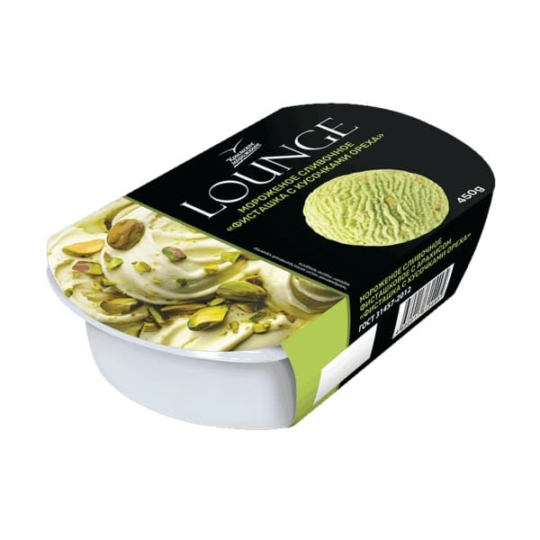 Крымское мороженое сливочное фисташковое с арахисом, лоток 450г