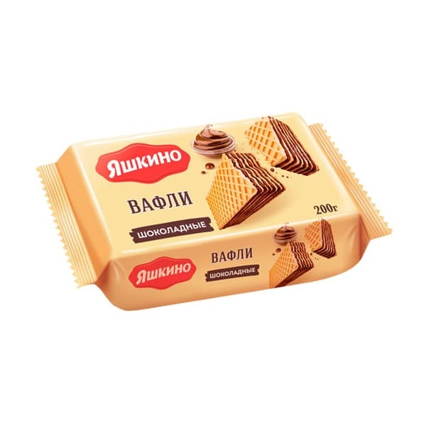 Вафли шоколадные Яшкино, 200г