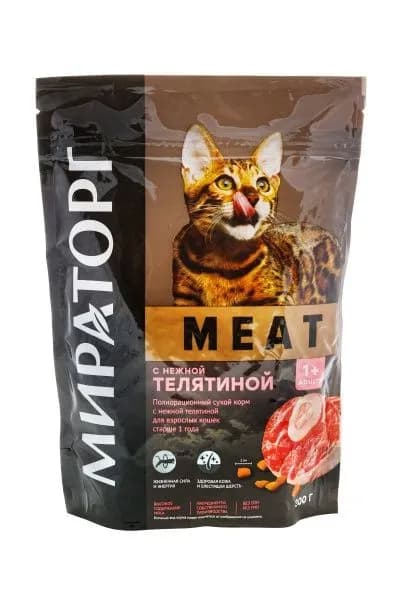 Сухой корм для кошек с телятиной WINNER MEAT Мираторг, 300 г
