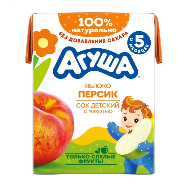 Агуша Сок Мяк ЯблПерс 4607096002961